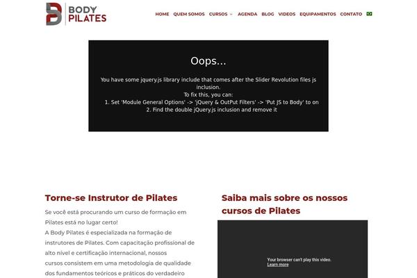 Site using Bodypilates-shortcodes plugin