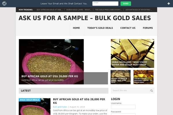 Site using Gold Price plugin