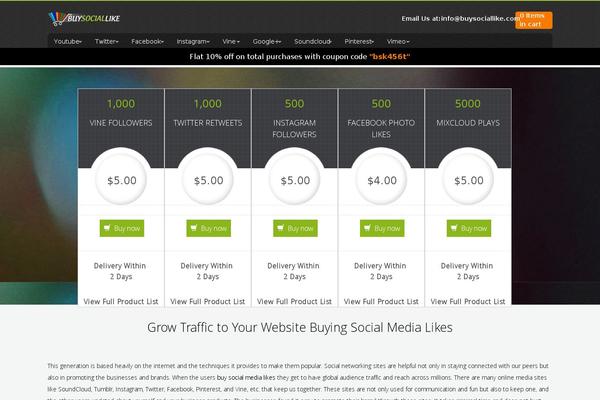 Site using WP eCommerce plugin