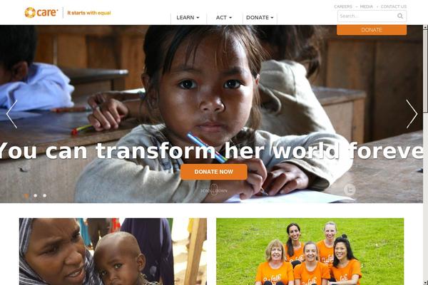 Site using Care-donation-form plugin