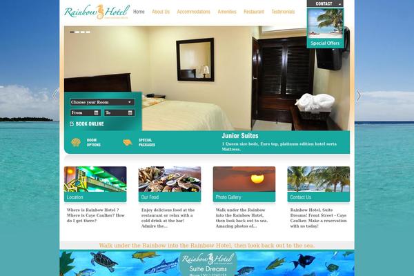 Site using Opal-hotel-room-booking plugin