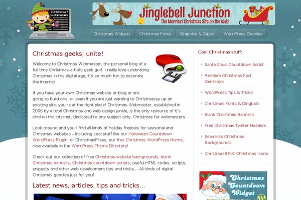 Site using Christmas Countdown Widget plugin