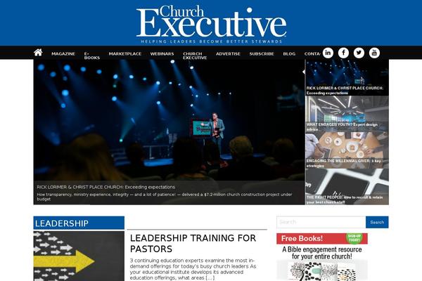 Site using Church-executive-ebook plugin