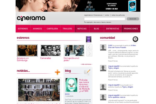 Site using Cinerama-movies plugin