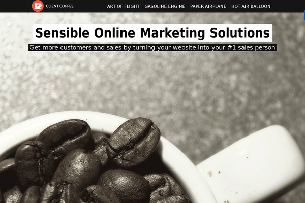 Site using Client-coffee-landing-pages plugin