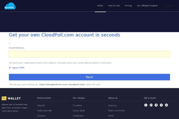 Site using Cloodpoll-app-dashboard plugin