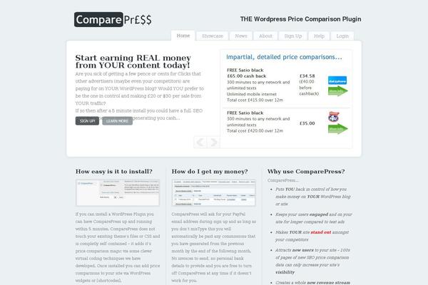 Site using ComparePress plugin