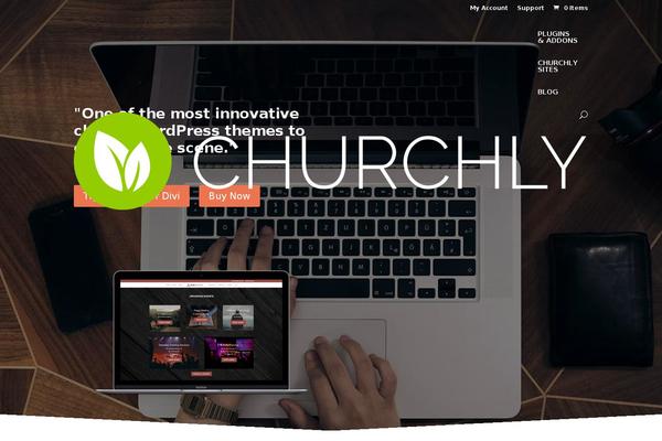 Site using Churchly-typed plugin