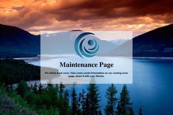 Site using Coming soon and Maintenance mode plugin