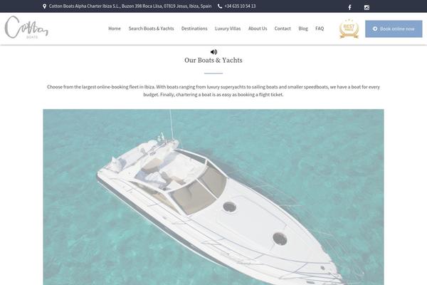 Site using Yachtcharter-shortcodes-post-types plugin
