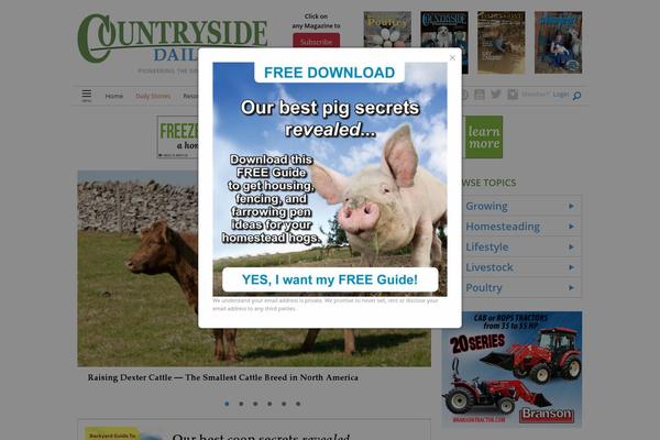 Site using Countryside-ads plugin