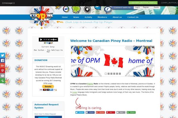 Site using Proradio-chartvote plugin