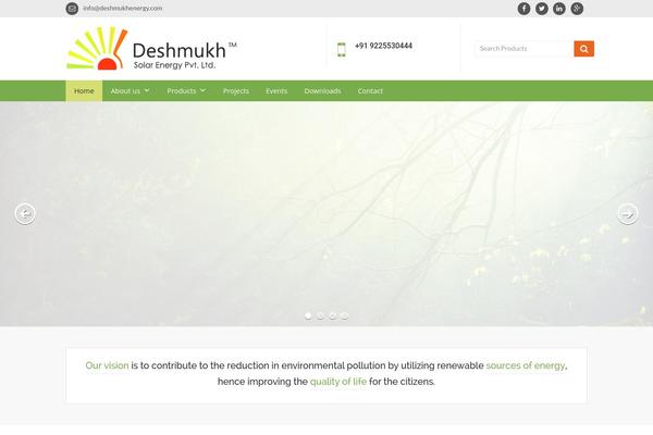 Site using Deshmukhenergy-products plugin