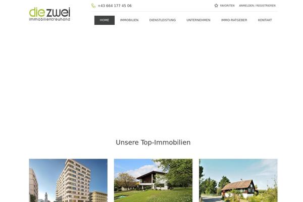 Site using Inspiry-real-estate plugin