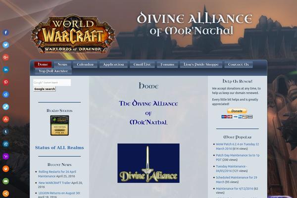 Site using Blizzard Quotes plugin