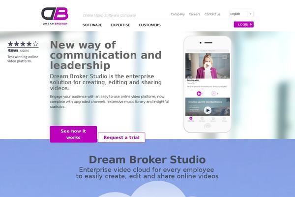 Site using Dream Broker Embed plugin