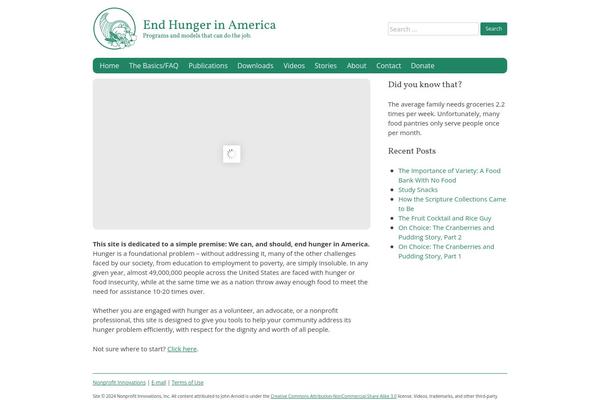 Site using Findafoodpantry-client plugin