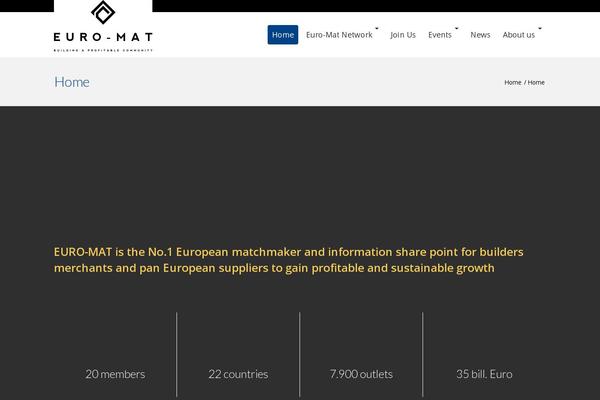 Site using Euromat-map plugin