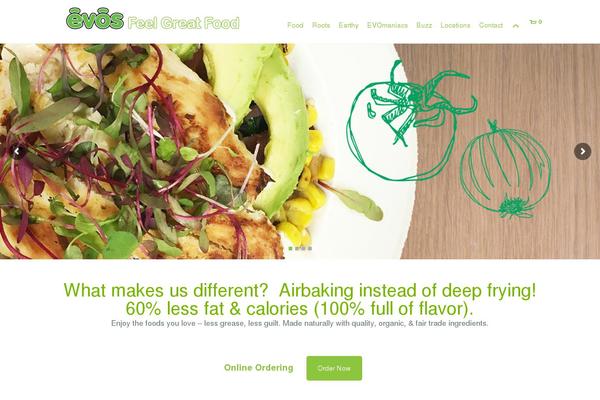 Site using Woo-food-menu plugin