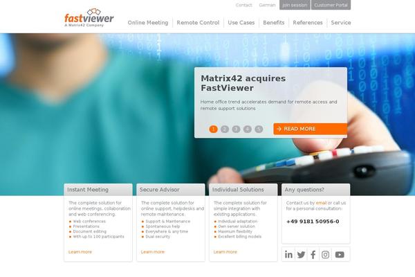 Site using Fastviewer plugin