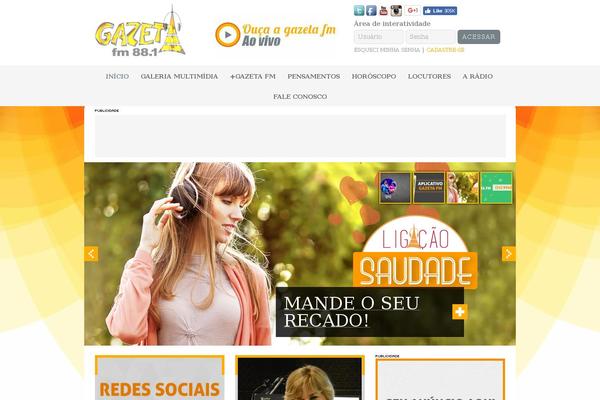 Site using Gazetafm-ouvintes plugin
