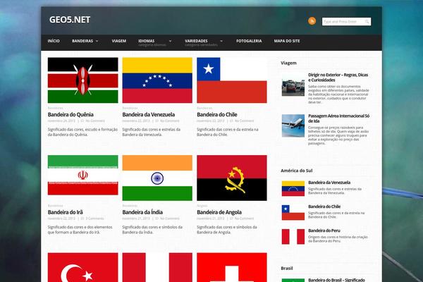 Site using World Flags plugin