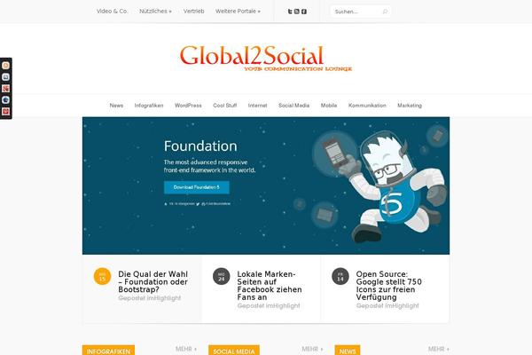 Site using Social Slider plugin
