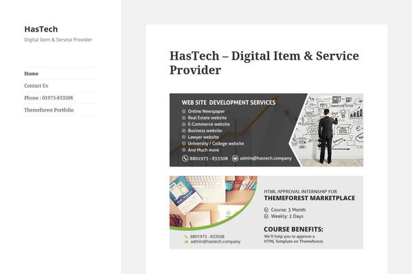 Site using Hastech-core plugin