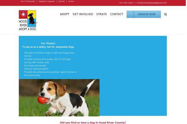 Site using Petfinder Listings plugin