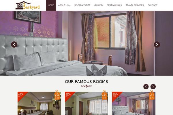 Site using Biz-hotel-room plugin