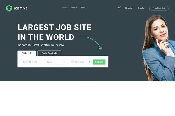 Site using Careerfy-framework plugin