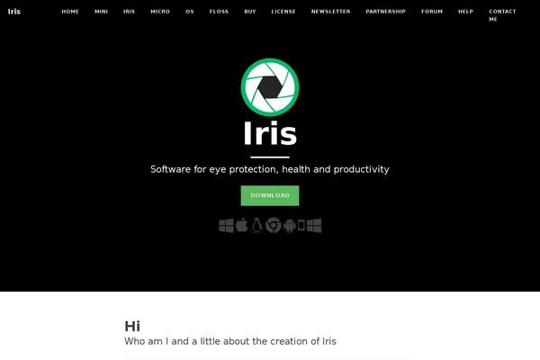 Site using Iris-cookie-notice plugin