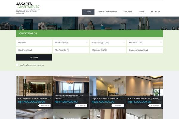 Site using Inspiry-real-estate plugin