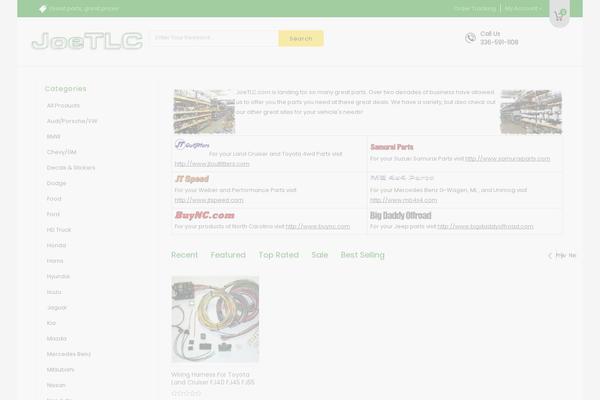 Site using Woocommerce-collapsing-categories-master plugin