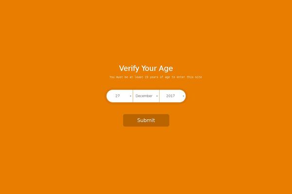 Site using Age-verifier plugin