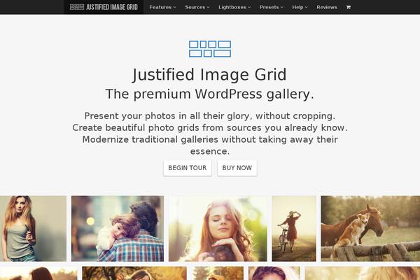 Site using Justified-image-grid plugin