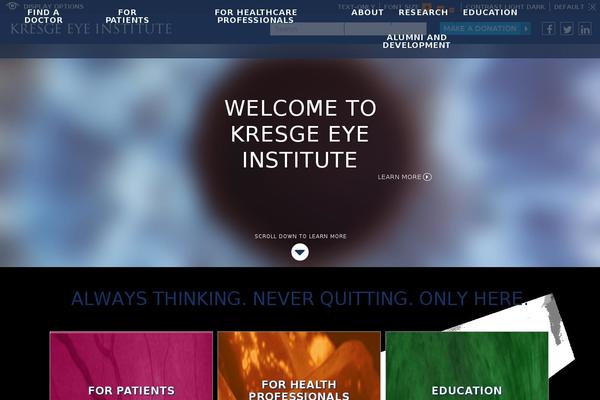 Site using Kresge plugin