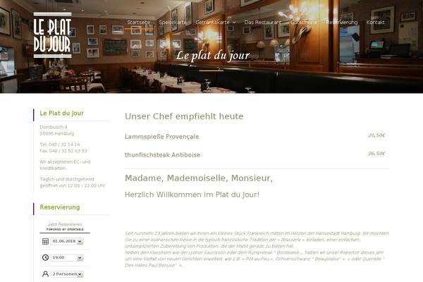 Site using Quick-restaurant-menu plugin