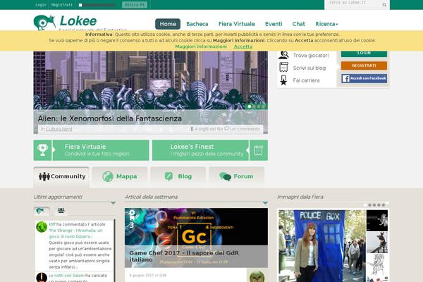 Site using Lokee plugin
