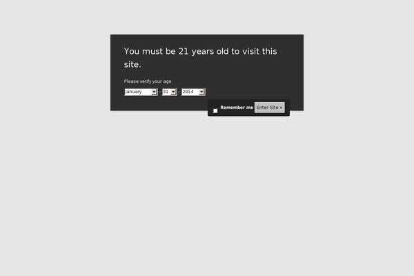 Site using Age Verify plugin