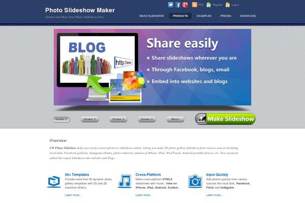 Site using Bookshelf-slider plugin