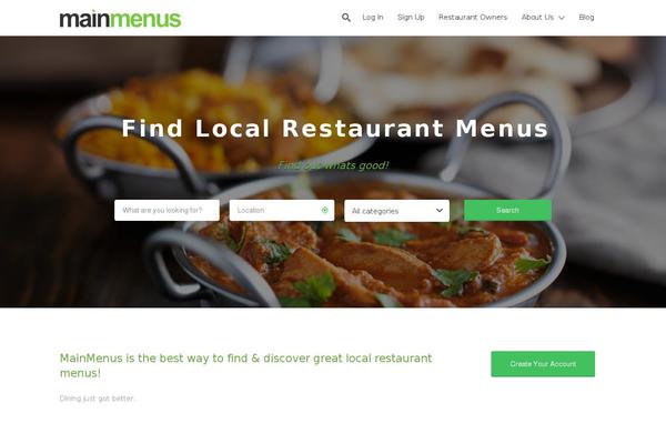 Site using Restaurant_menus plugin