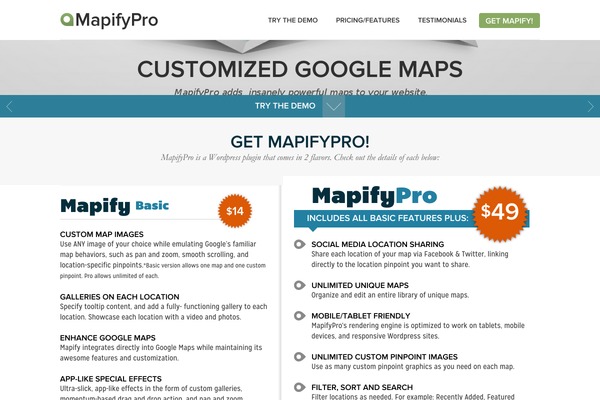 Site using Mapifypro-master plugin