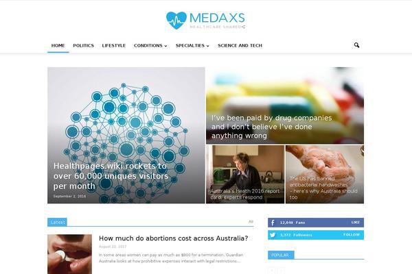 Site using Medaxs plugin