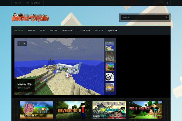Site using Minecraft Block plugin