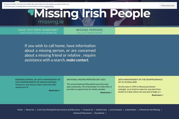 Site using Missing-persons-slider plugin