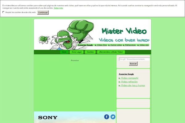 Site using Easy Video Player plugin