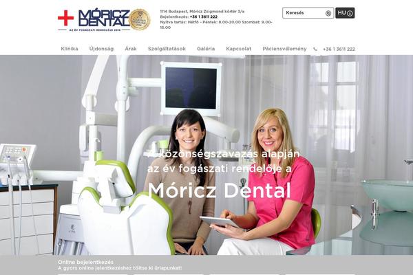 Site using Moricz-dental plugin