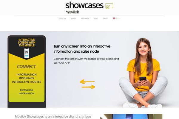 Site using Showcases plugin