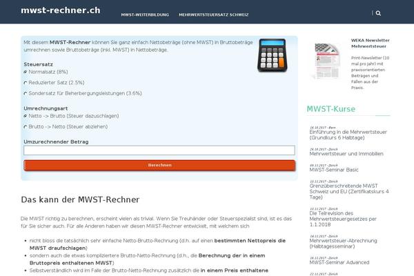 Site using Ovc-mwst-rechner plugin